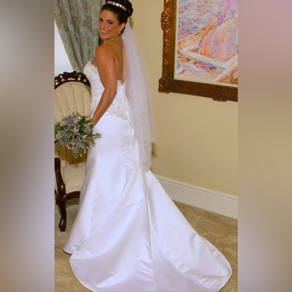 Trumpet Wedding Gown and Veil